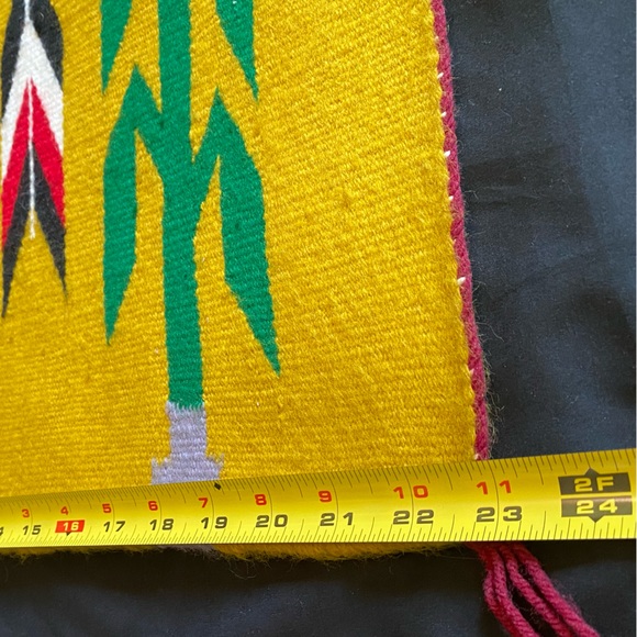 Navajo Yei Woven Vintage Wall Hanging Rug - Picture 9 of 12
